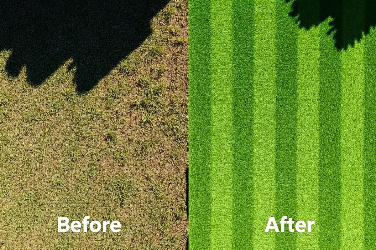 Front lawn restoration